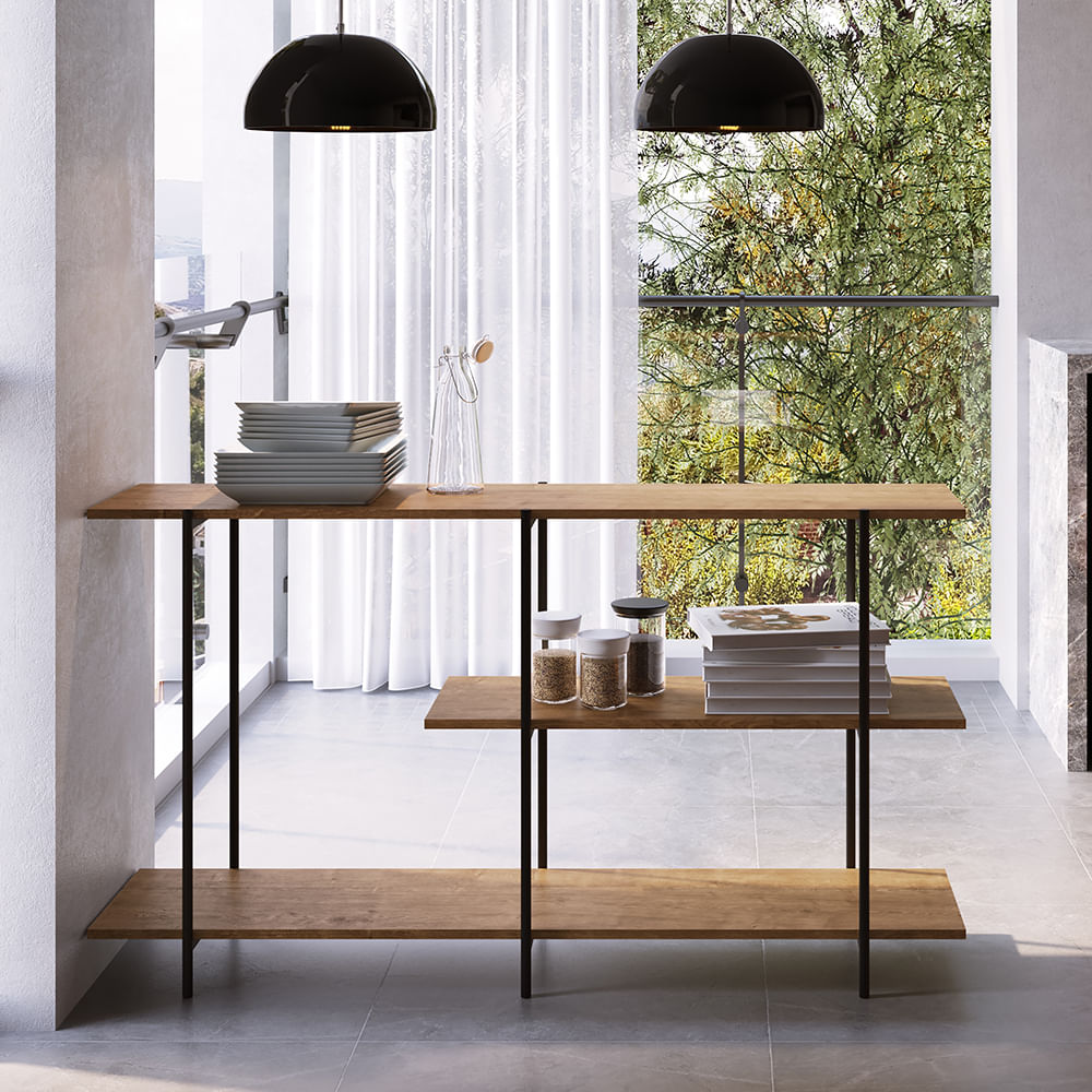 Encontraproduto.com.br - Aparador Para Sala de Jantar 27864 Linha Tube Artesano