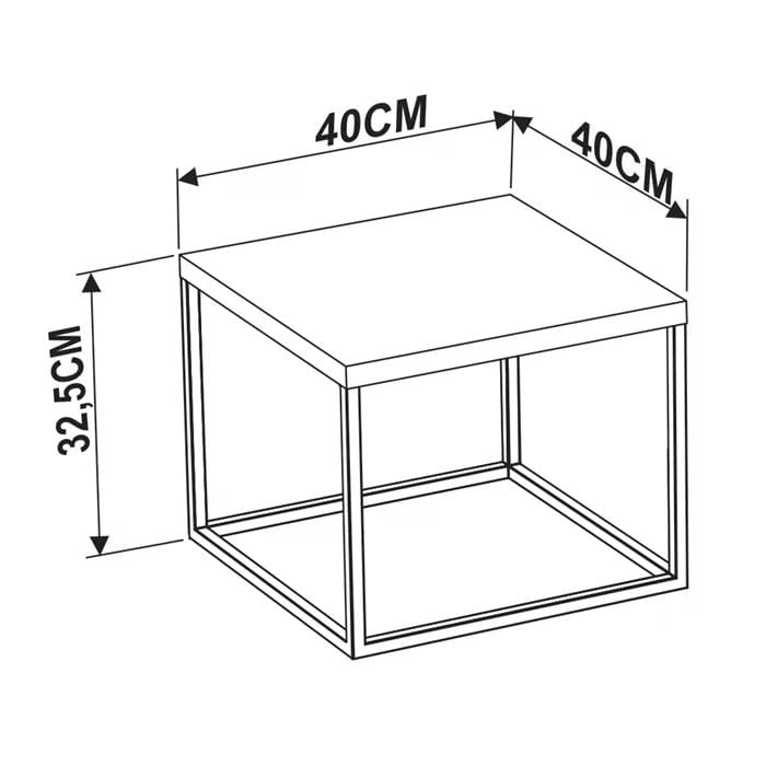 Encontraproduto.com.br - Mesa Quadrada Cube P