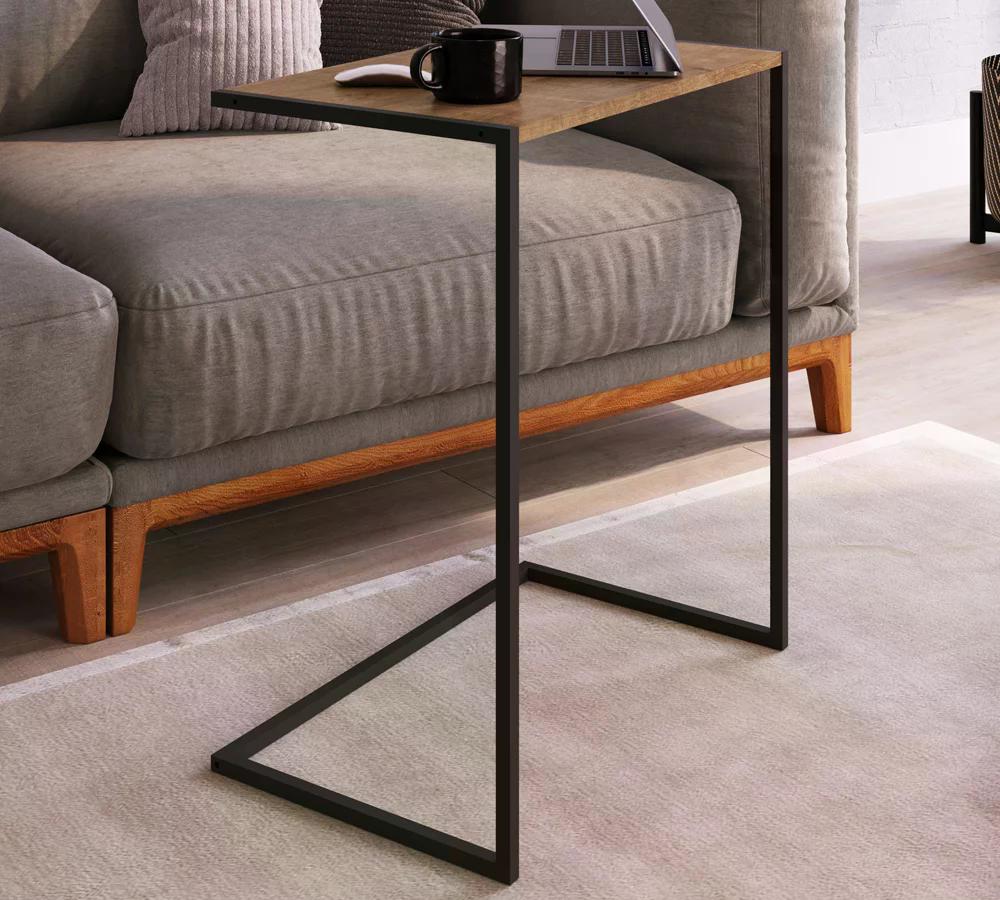 Mesa Lateral Aço 27886 Linha Tube Artesano