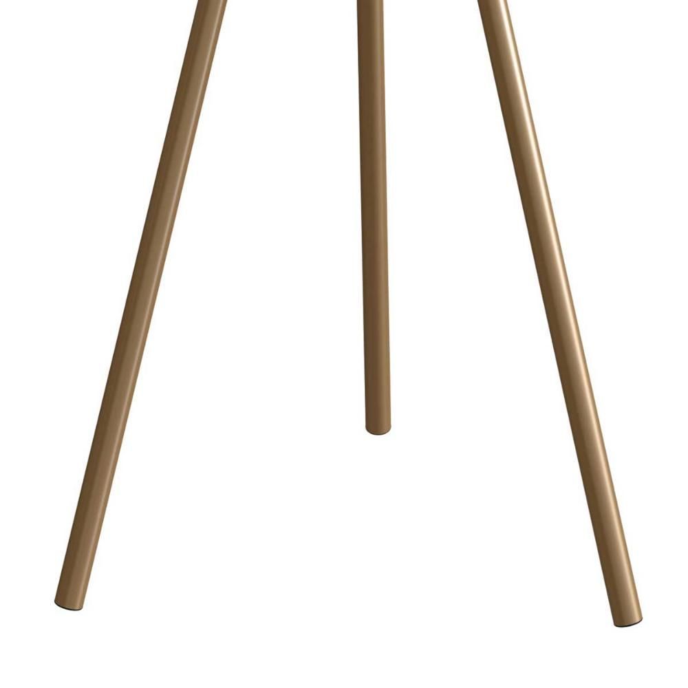 Encontraproduto.com.br - Kit Com 3 Mesas Laterais Para Sala Retrô Com Pés Em Aço Cor:hanover Com Dourado Hanover Com Dourado
