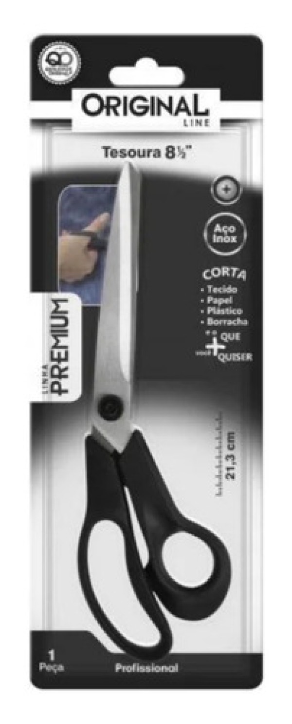 Encontraproduto.com.br - Tesoura em aço inox Original Line Premium 8 polegadas