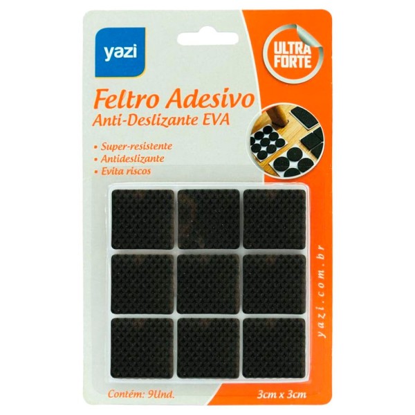 Feltro Adesivo Yazi Anti-Deslizante em EVA - 9un