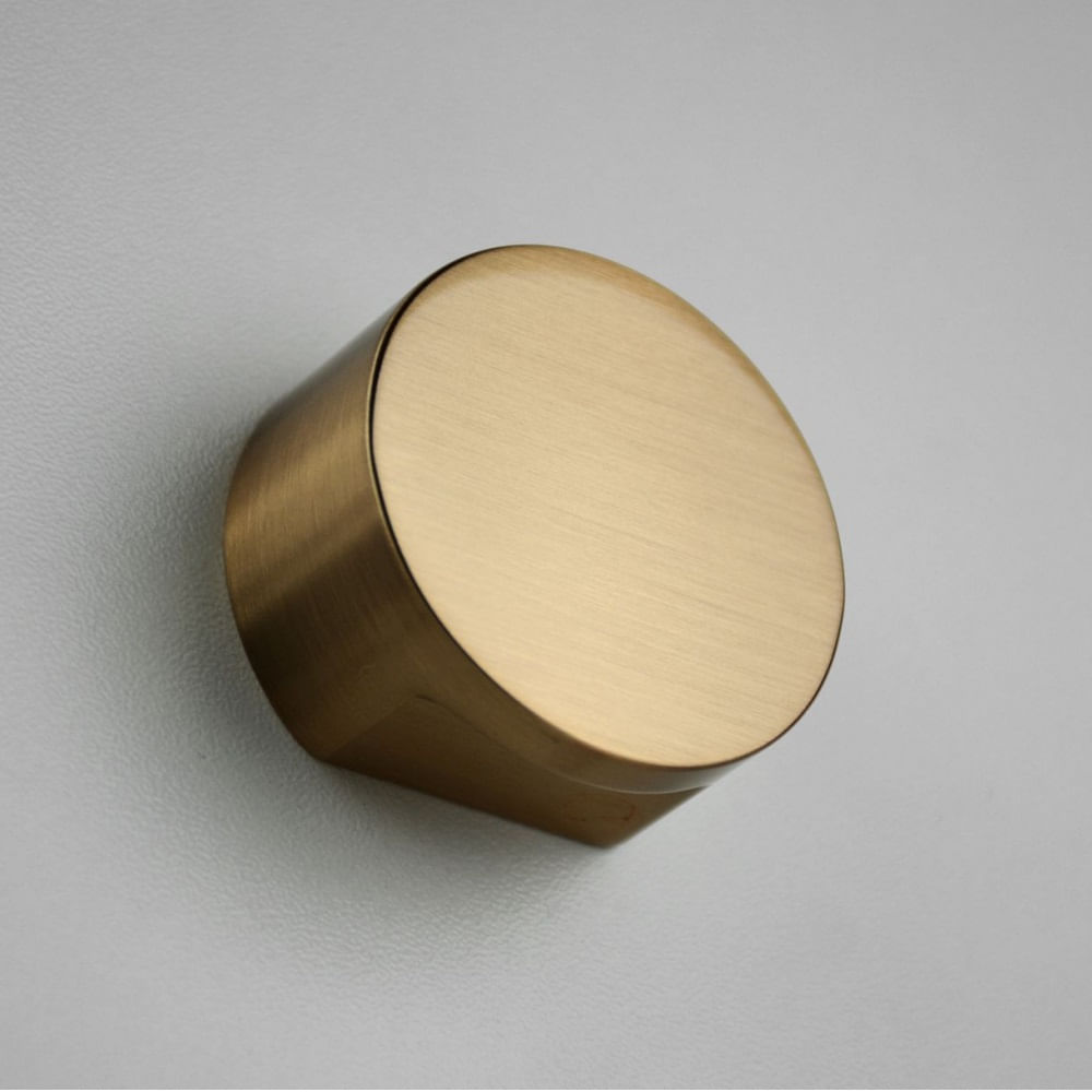 Puxador Rádio Grande 30mm Gold Escovado Zen Design