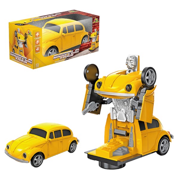 Encontraproduto.com.br - Fusca Robô Transformers Beatle Zordi Bate Volta - Art Brink