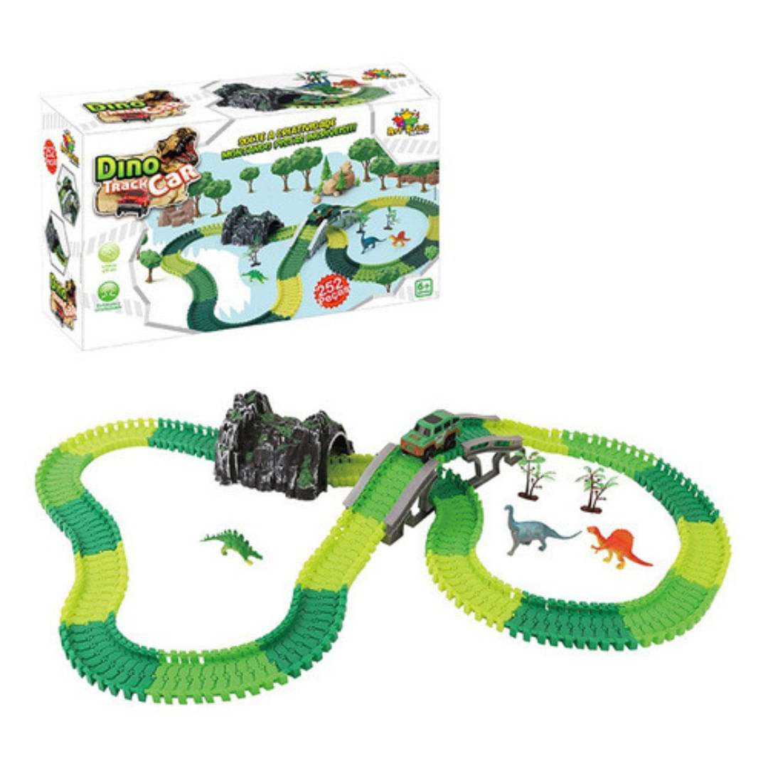 Pista Dino Track Car Radical Carro 252pç Art Brink
