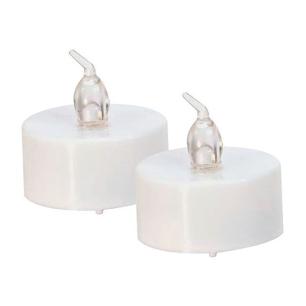 Encontraproduto.com.br - Enfeite Vela Artificial Branca 4,5cm c/2 - Zein