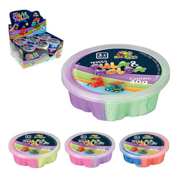 Massinha Pula Molda Art Brink 2 Cores 49g