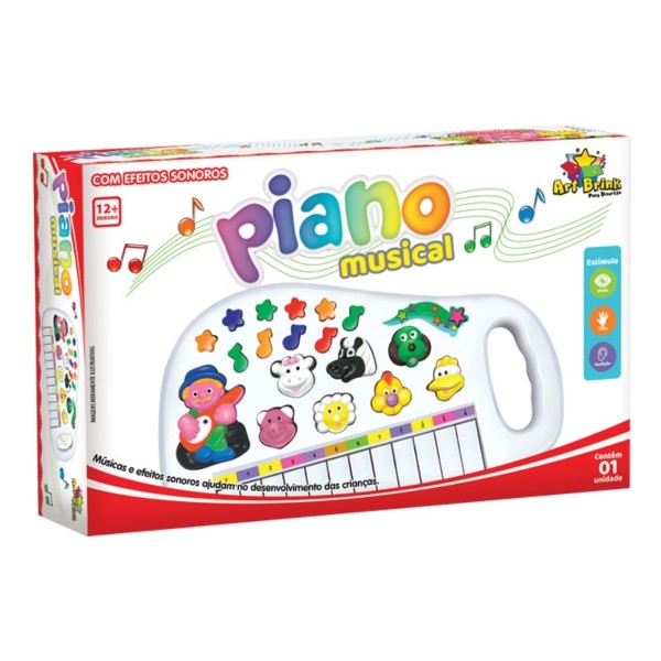 Encontraproduto.com.br - Piano Musical com Luz e Som - Art Brink