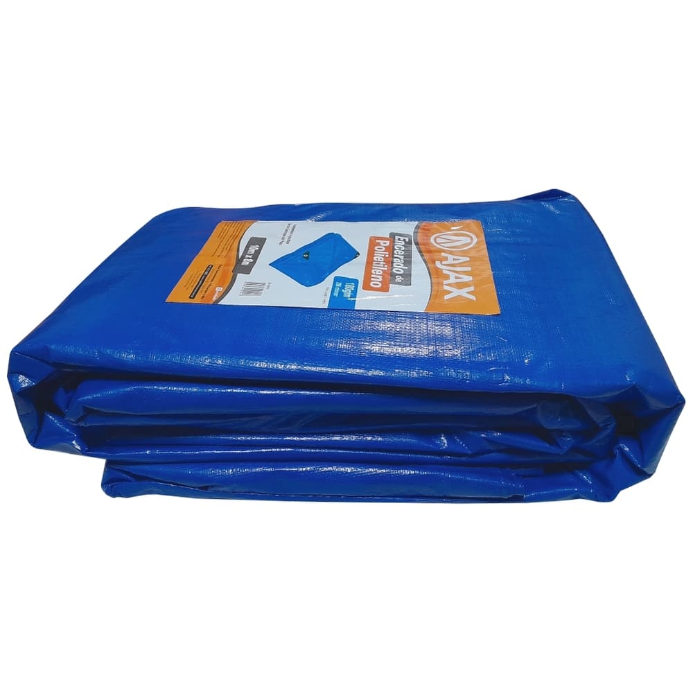 Encontraproduto.com.br - Lona Carreteiro Encerado Polietileno 10 X 8 Azul Reforçada