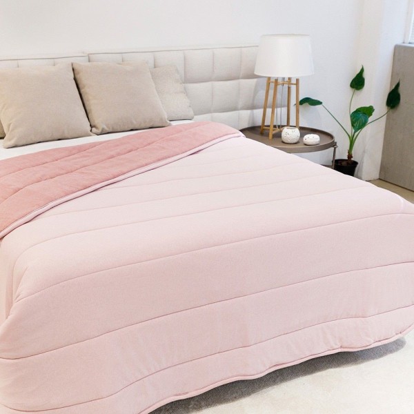 Encontraproduto.com.br - Cobertor Plush Casal 200gr 2.20m X 2.40m Rosa Tule Hedrons