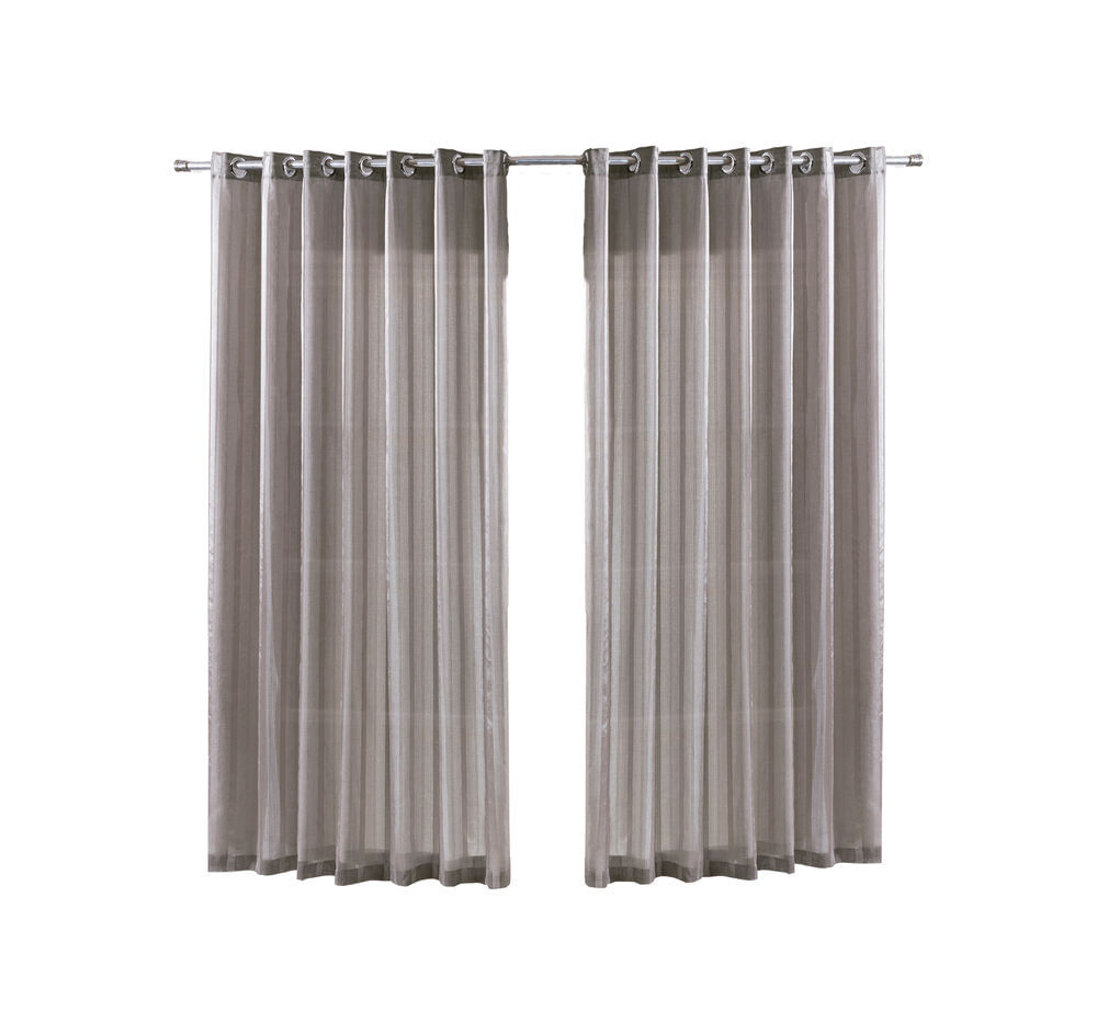 Cortina Duplex Partenon 3x1,7m Taupé Bella Janela