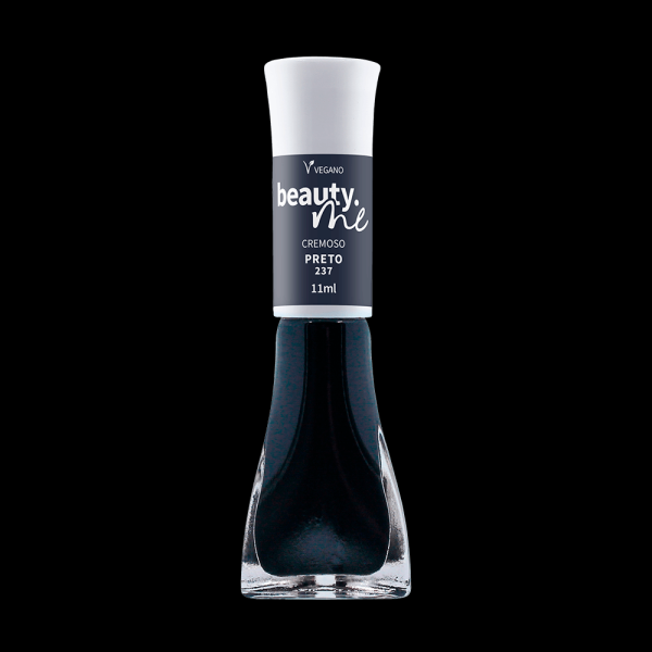 Encontraproduto.com.br - Esmalte Beauty Me Cremoso Preto Vegano - 11ml