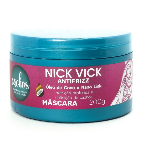 Encontraproduto.com.br - Máscara Cachos Nick Vick Antifrizz 200g Cabelos Cacheados