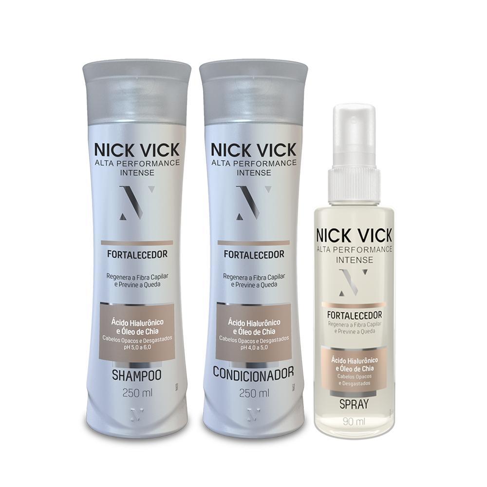 Encontraproduto.com.br - KIT FORTALECEDOR NICK VICK ALTA PERFORMANCE INTENSE (3 PROD)