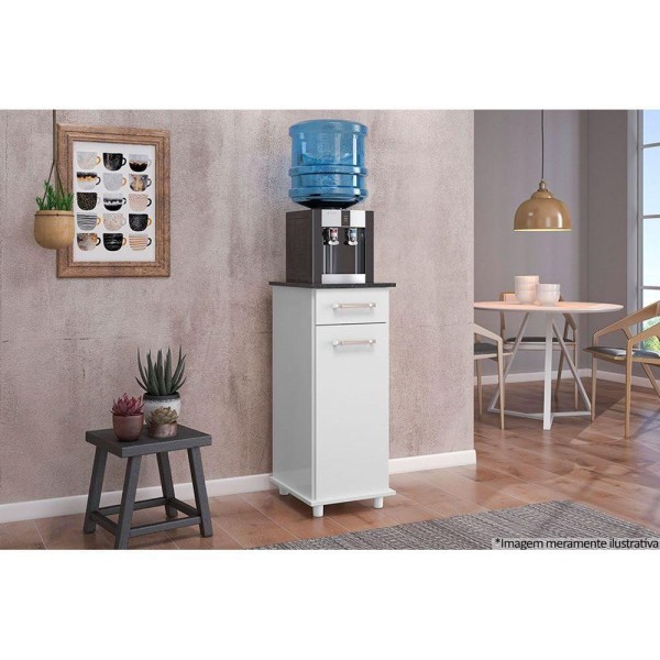 Encontraproduto.com.br - Balcão Multiuso Cozinha Isis 1 Porta E 1 Gaveta C- Tampo 35cm Carvalho - Nicioli
