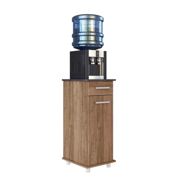 Encontraproduto.com.br - Balcão Multiuso Cozinha Isis 1 Porta E 1 Gaveta C- Tampo 35cm Carvalho - Nicioli