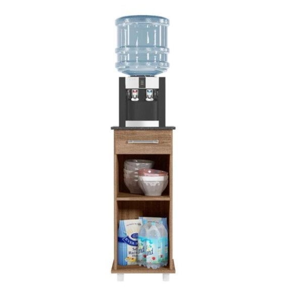 Encontraproduto.com.br - Balcão Multiuso Cozinha Isis 1 Porta E 1 Gaveta C- Tampo 35cm Carvalho - Nicioli