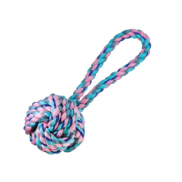 Brinquedo Jambo Bola Corda com Alça Média Pastel