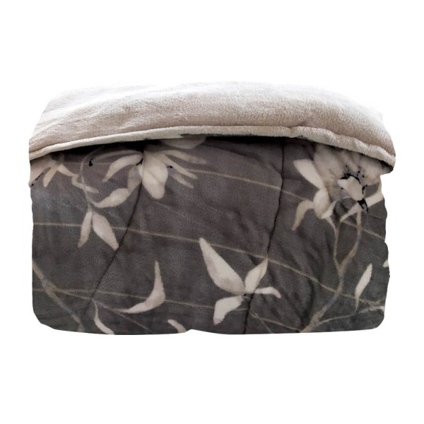 Encontraproduto.com.br - Edredom Solteiro Plush Inove Estampado - Hedrons
