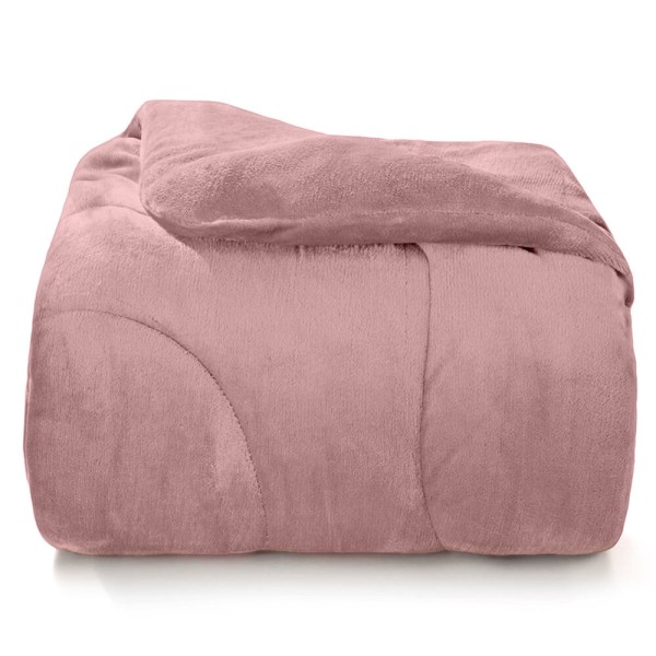 Edredom King Plush Inove Liso - Hedrons