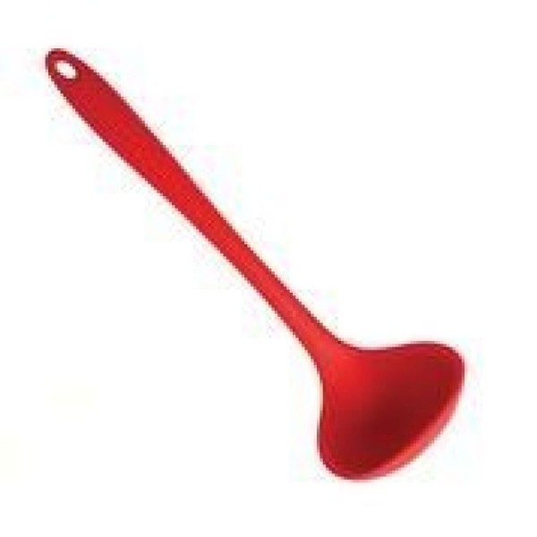 Concha em Silicone Inteiriço de 28cm Vermelho Uny Home.