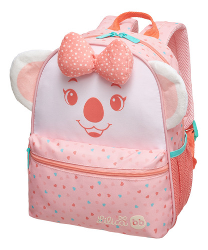 Mini Mochila Infantil Lilica Ripilica Premium Reforçada Rosa (MP)