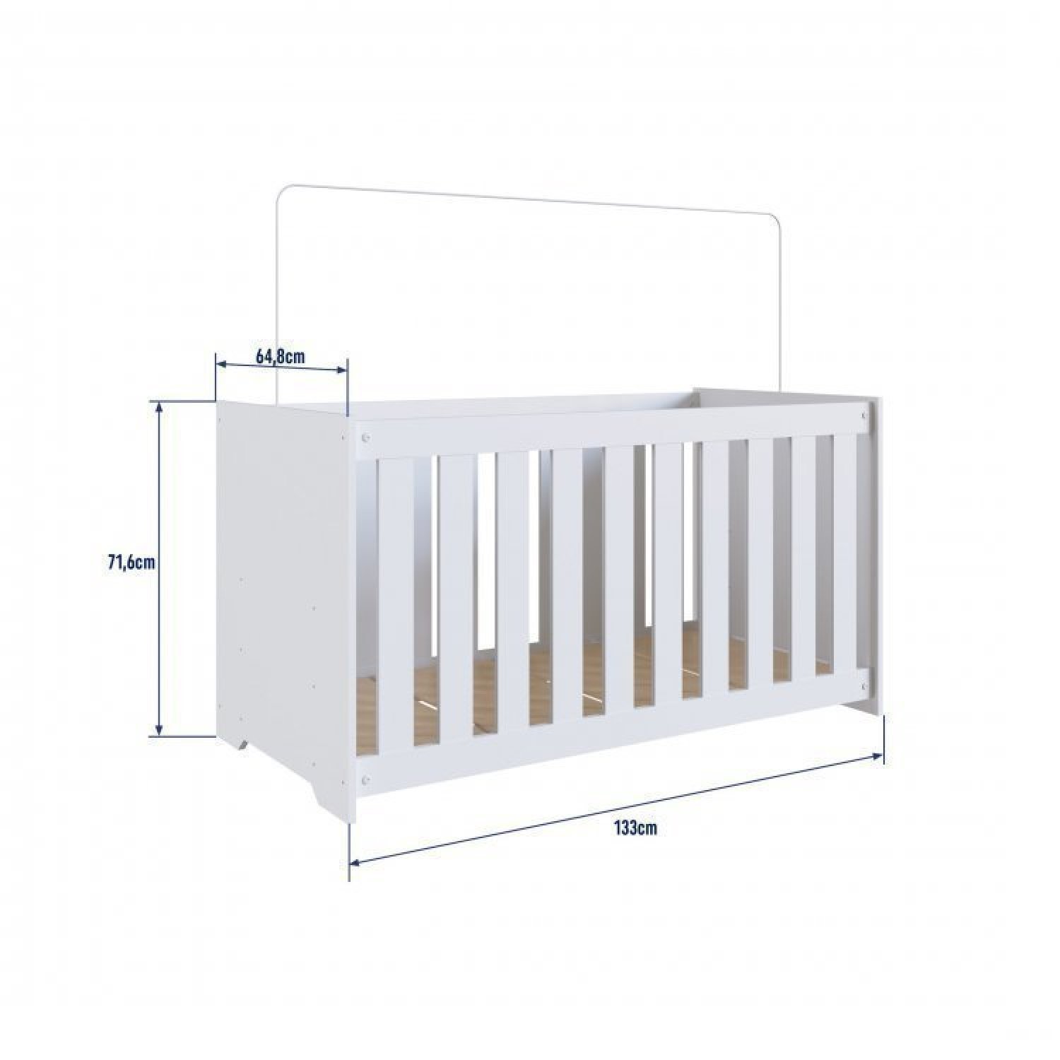 Encontraproduto.com.br - Quarto de Bebê Aconchego Completo IV - Branco