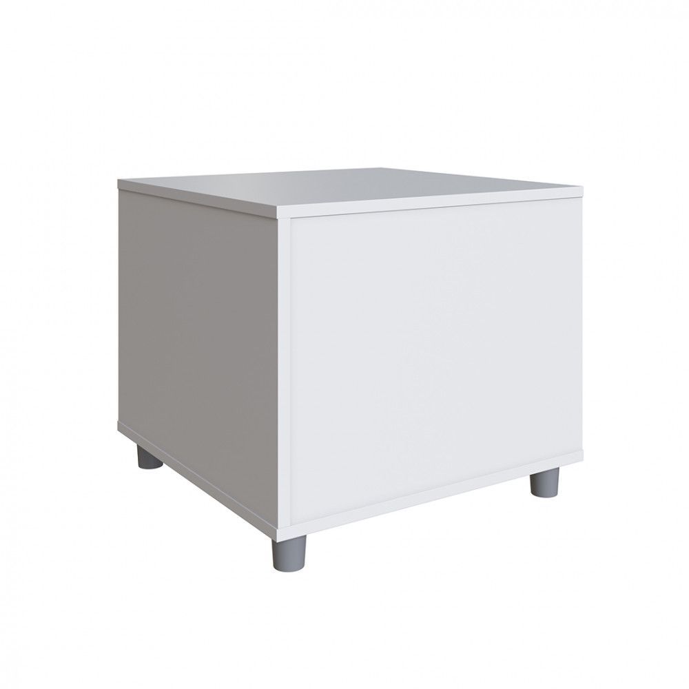 Encontraproduto.com.br - Mesa Cabeceira Pet Cão E Gato Com Almofada Branco