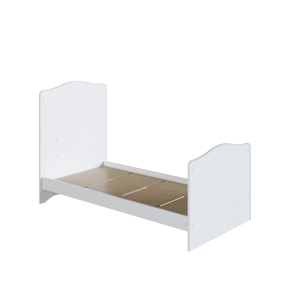 Encontraproduto.com.br - Berço Americano 3 em 1 com Suporte para Mosquiteiro Linha Encanto Branco - Completa Móveis