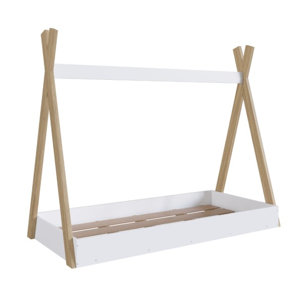 Cama Montessoriana Infantil Cabana Linha Infanto Itapuã/Branco - Completa Móveis