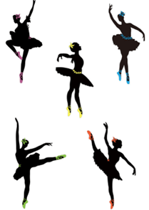 Adesivo Parede Adesif 50X70Cm Bailarinas