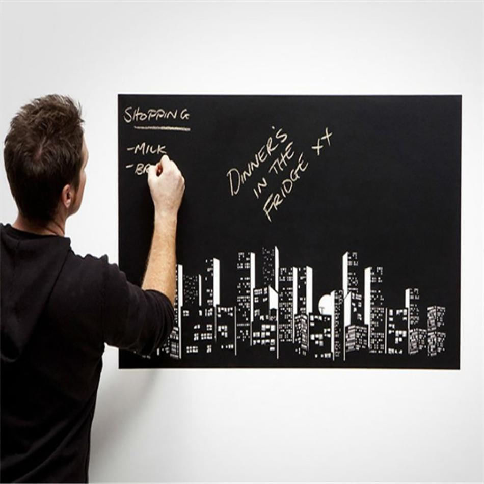 Papel de Parede Adesivo Evolux Lousa Preto 45cm 2m
