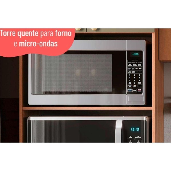 Encontraproduto.com.br - Cozinha Modulada Telasul Thela Sálvia Thela Sálvia 6 Peças (3aéreos+2 Balcões+1paneleiro) Czc36 Freijo-verde-telasul