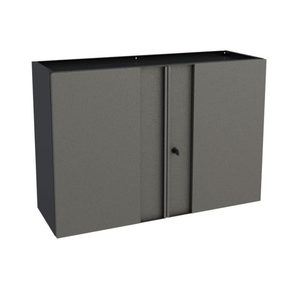 Encontraproduto.com.br - Armário Multiuso P- área Serviço Aéreo Multibox Aço 2 Portas C- Chave 80cm Preto cinza