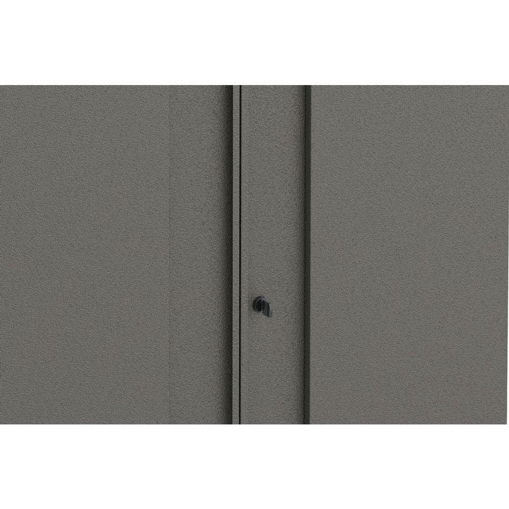 Encontraproduto.com.br - Multiuso Lavanderia Armário Multibox Aço 4 Portas C-chave 80x193cm Preto-cinza - Telasul