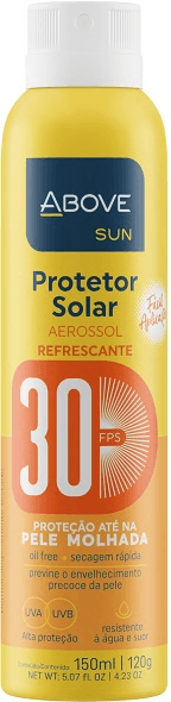 Encontraproduto.com.br - Protetor Solar Corporal Above Aerossol FPS30 150ml