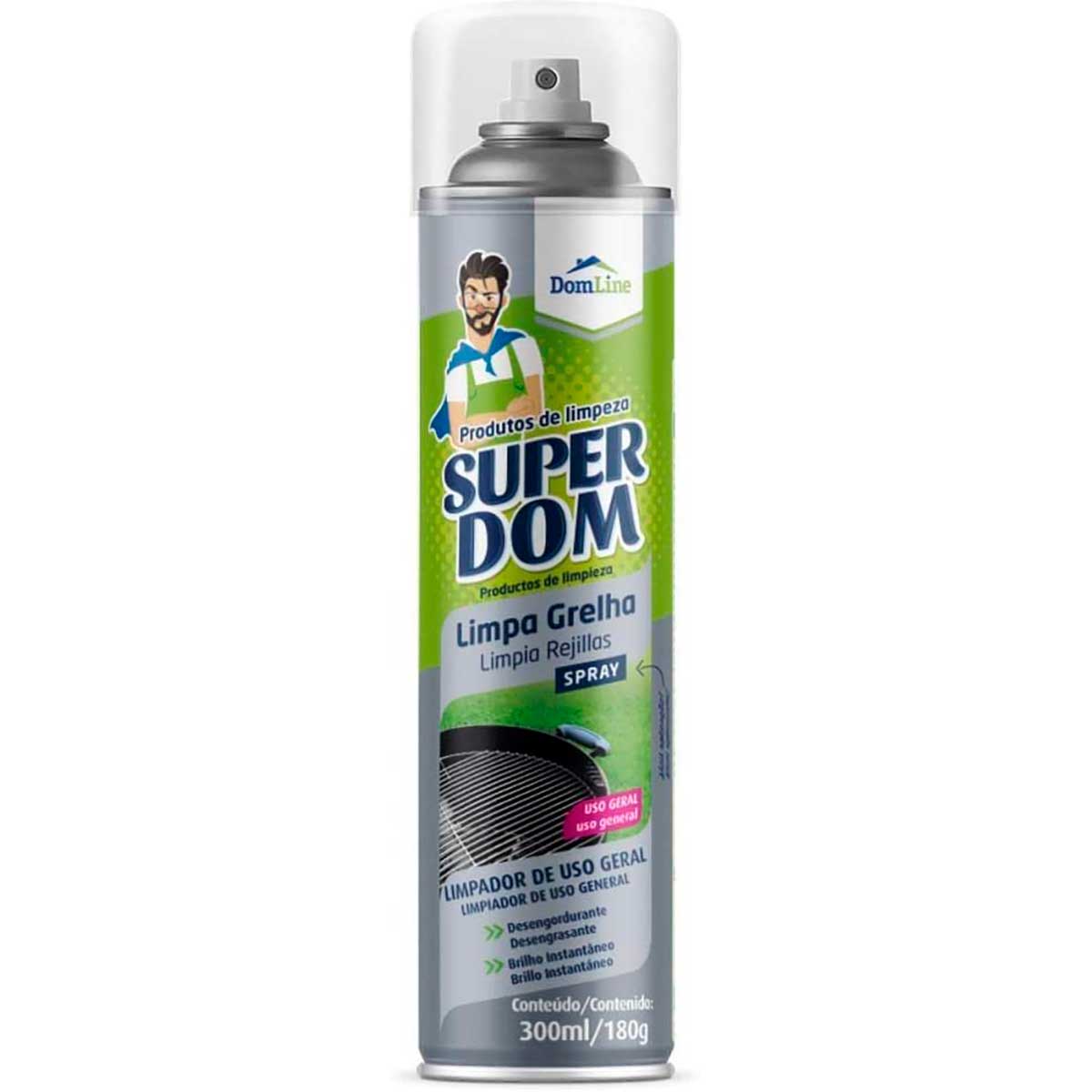 Encontraproduto.com.br - Limpa Grelha Aerossol Super Dom 300ml Dom Line