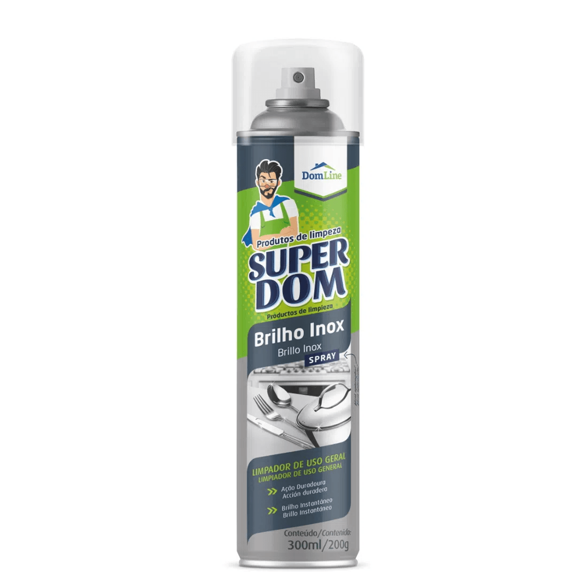 Encontraproduto.com.br - Brilha Inox 300ml Dom Line