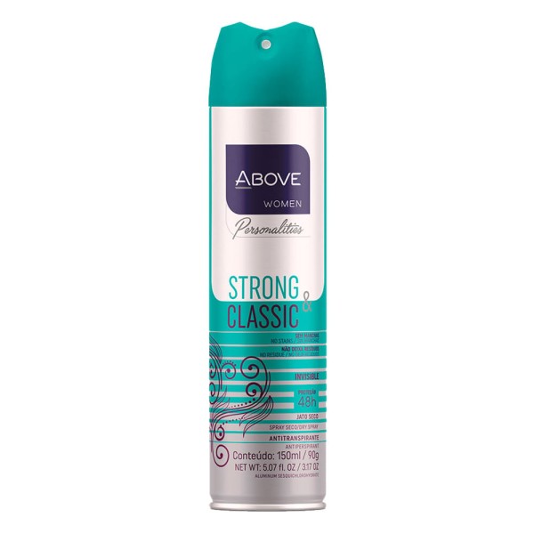 Encontraproduto.com.br - Desodorante Aerosol Above Invisible Strong/Classic 90G