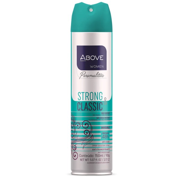 Encontraproduto.com.br - Desodorante Aerosol Above Invisible Strong/Classic 90G