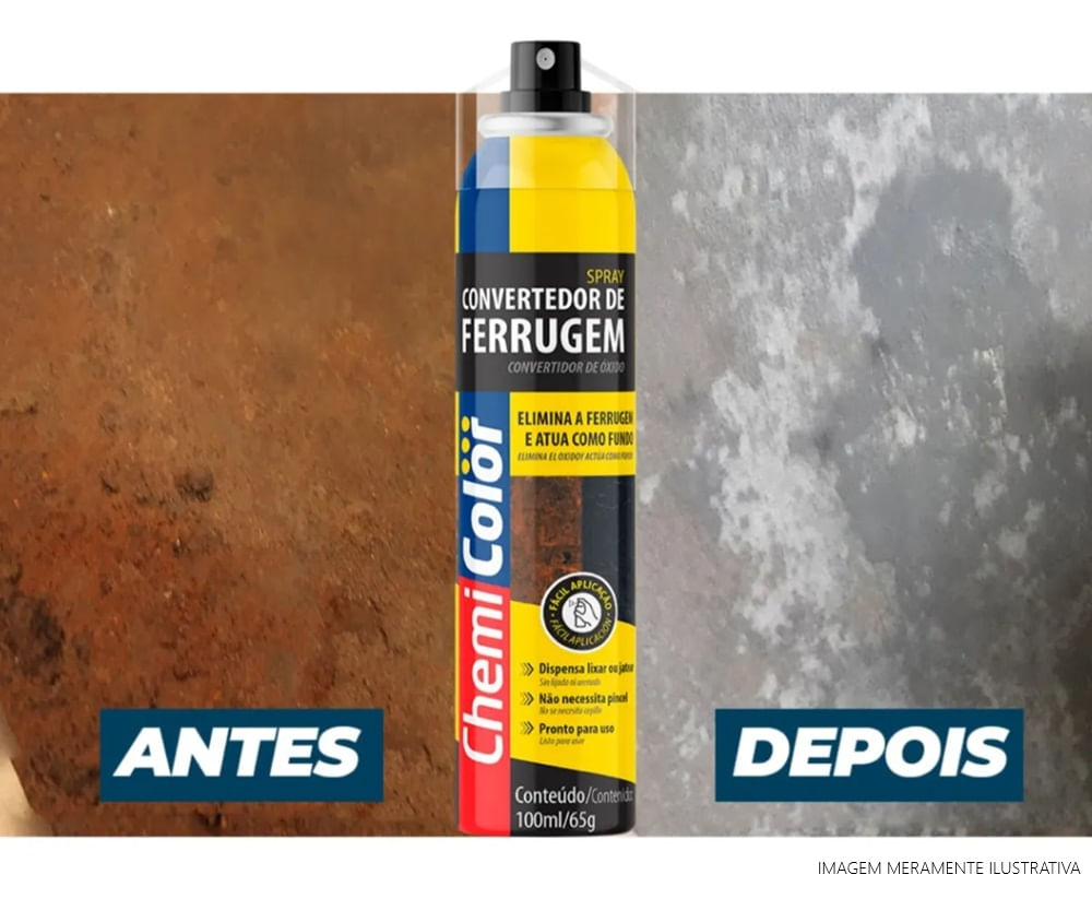 Encontraproduto.com.br - Convertedor De Ferrugem 100Ml Chemicolor