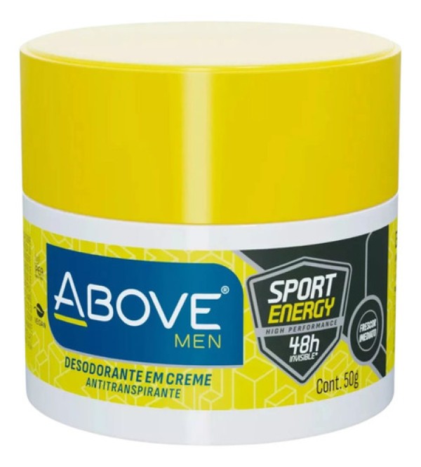DESODORANTE ABOVE CREME SPORT ENERGY MEN 50G