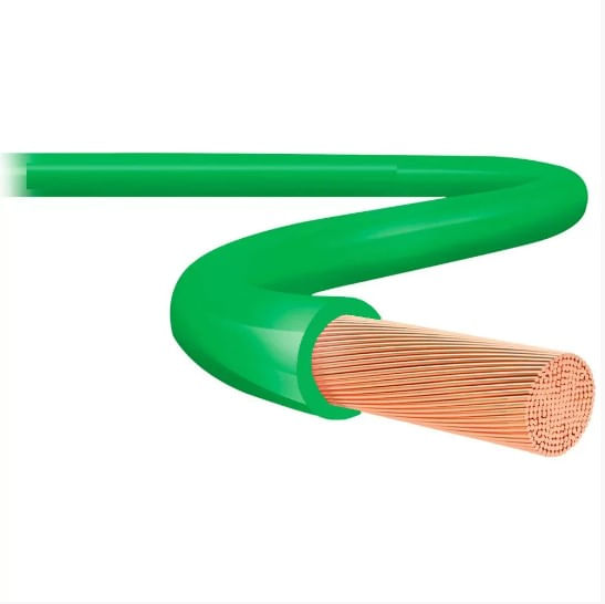 Encontraproduto.com.br - Cabo Flexível 4MM 15 Metros 750V Verde Cobrecom Fios