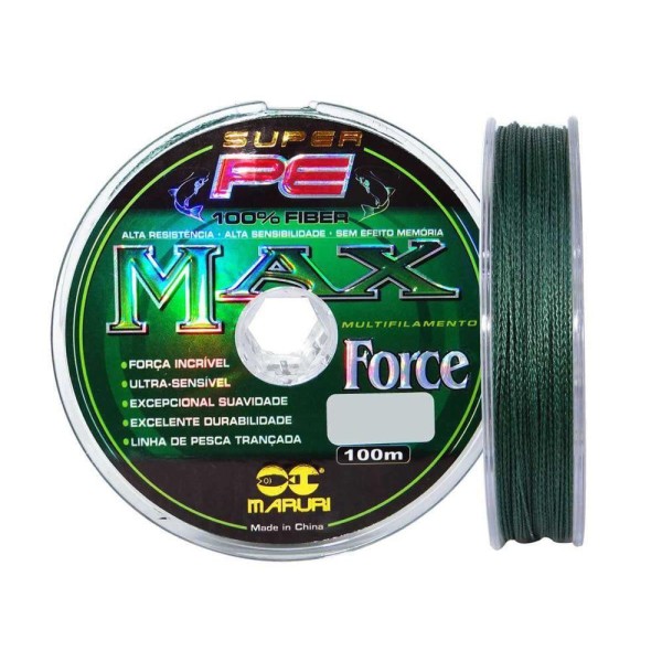 Encontraproduto.com.br - Linha De Pesca Multifilamento 200M Max Force 4 Fios 0,45Mm 58Lb