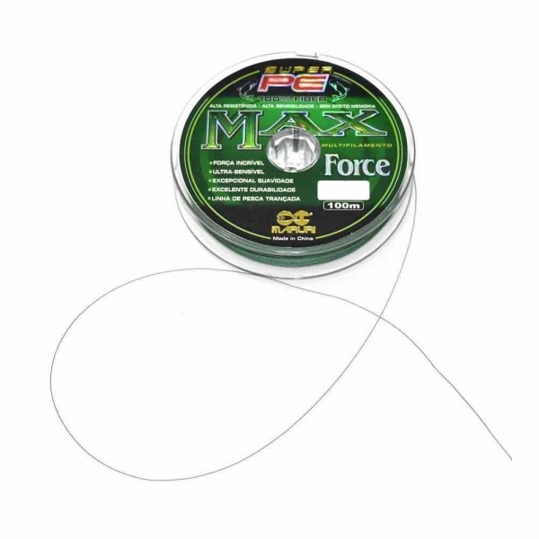 Encontraproduto.com.br - Linha de Pesca Multifilamento 300m Max Force 4 Fios 0,40mm 53lb