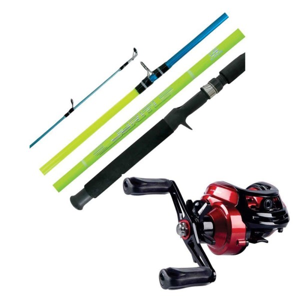 Vara Pesca Juriti 1,80m 20lbs + Carretilha Logan Direita
