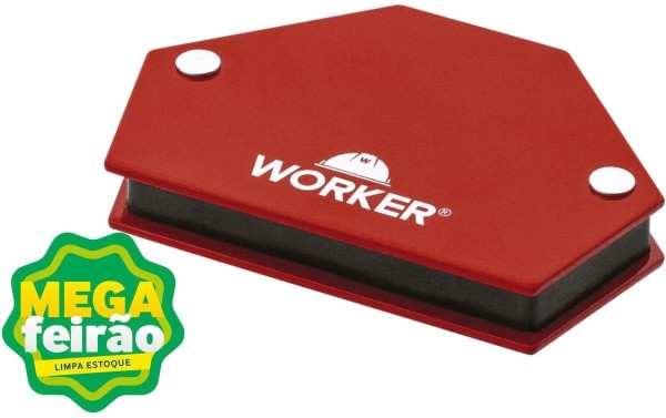 Esquadro Hexagonal Magnético Para Solda Worker Tipo 2 30Kg
