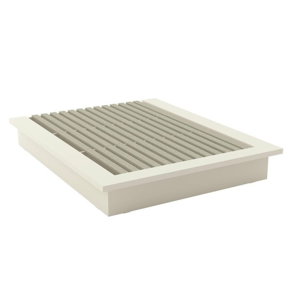 Cama Casal Para Colchão De Até 138 Cm Em 100% Mdf Off White Dalla Costa