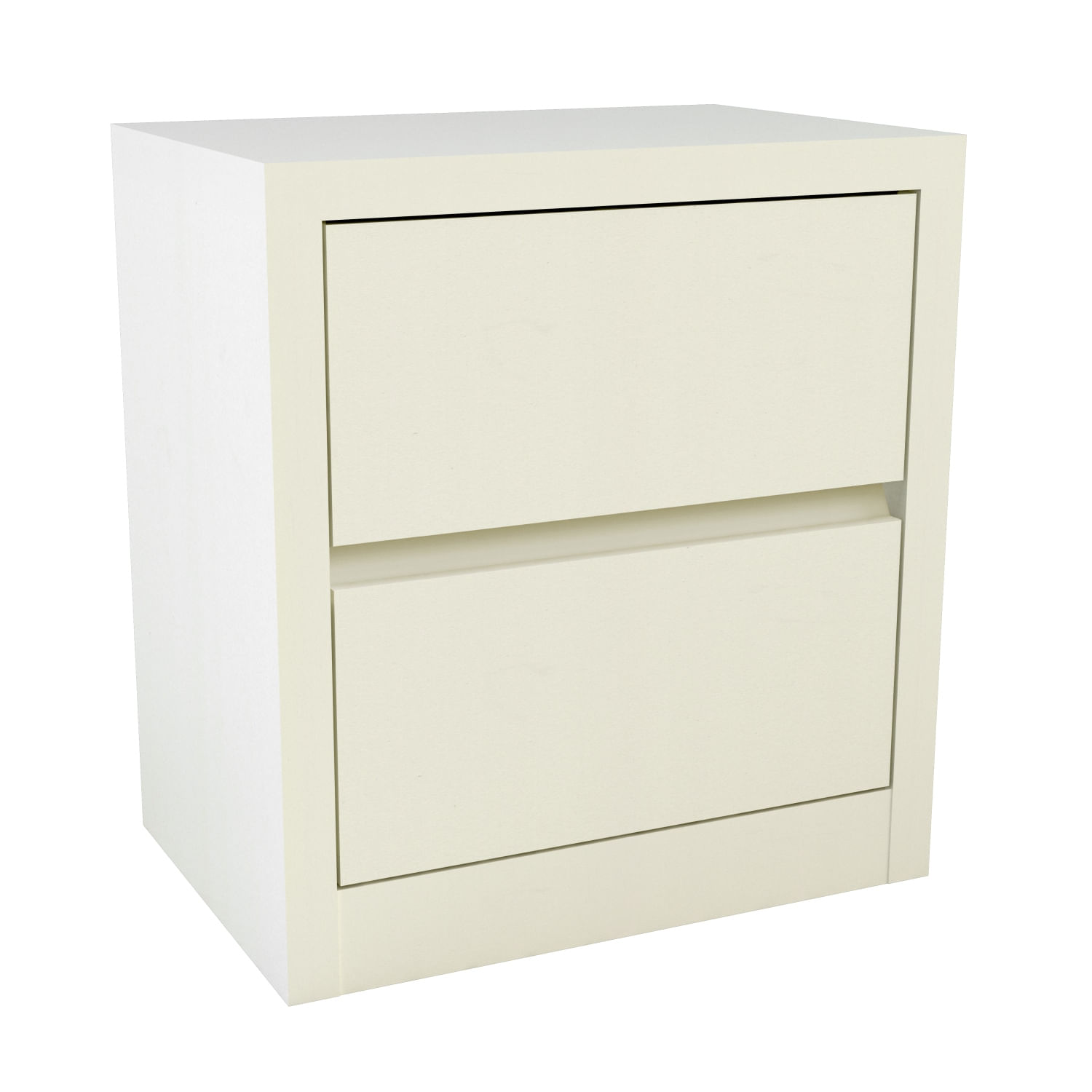 Mesa de cabeceira 54cm com 2 gavetas off white Dalla Costa