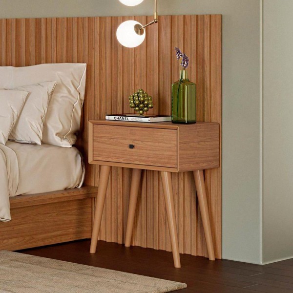Encontraproduto.com.br - Mesa De Cabeceira Wood Prime Tw49 1 Gaveta Cor Freijo 50 Cm - 69424
